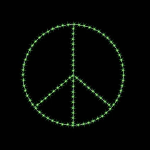8' Peace Symbol, LED