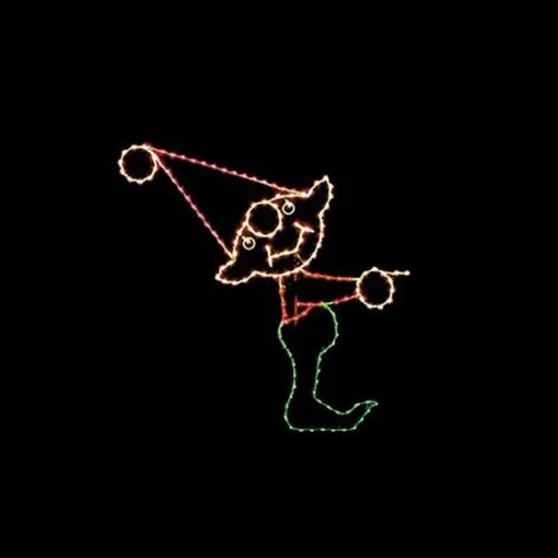 9' Pointing Elf, LED
