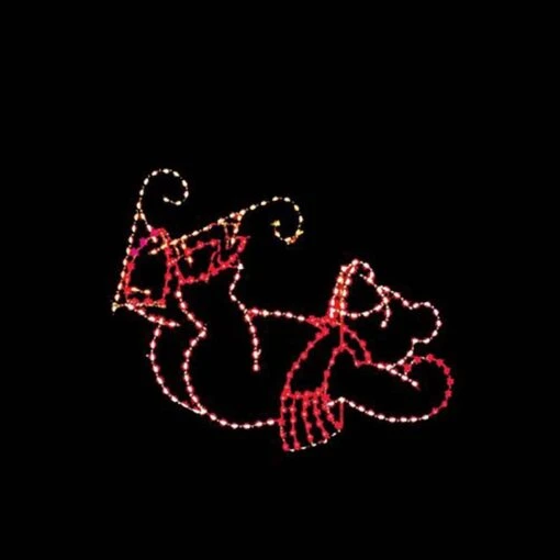 6' Skating Bear Falling, LED