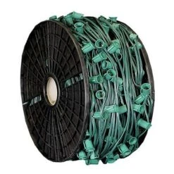 C9 Cord, 12" Spacing, Green Wire, SPT-2, 1000'