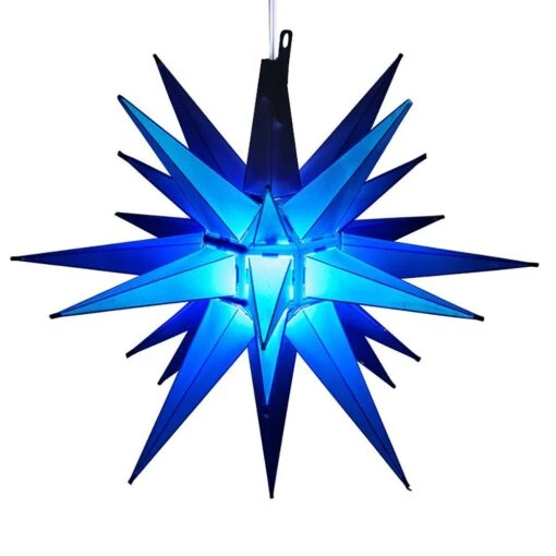 14" Moravian Star, Blue